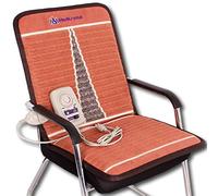 MediCrystal Hot Stone Pad - Tappetino per sedia a infrarossi lontano, 101,8 x 50,8 cm, ametista naturale, riscaldamento 30-70 °C, ioni negativi, produttore originale