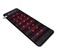 MediCrystal Stuoia di pietra preziosa termica a infrarossi, dimensioni medie, 152,4 cm di lunghezza x 61 cm di larghezza, 7 cristalli naturali, regolabile da 30 a 70 °C, luci NIR e MIR 3 in 1, magneti