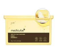 Medicube Deep Vita C Daily Quick Maschere A 30 Foglie - Certificato Vegano, Distributore Rapido, Complesso Triplo Vitaminico Per Bagliore E Idratazione - Maschere Coreane