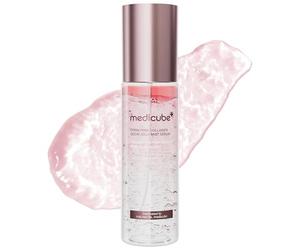 medicube Jelly Mist Serum with Pink PDRN Collagen | Dual-Texture Glow Spray with Niacinamide, Glutathione, Ceramide, Hyaluronic Acid | for Hydration, Radiance, Plump-Looking Skin | 100ml