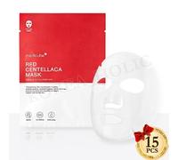 MEDICUBE Maschera Centellaca Rossa 25g x 15pz Fogli Maschera Viso Lenitiva Fo...