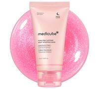 Medicube PDRN Caffeina Wapping Overnight Wapping Off Maschera facciale | Depuffing e idratazione rassodanti | DNA di salmone + caffeina + collagene p