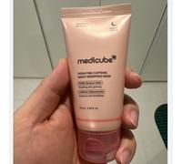 MEDICUBE Pink Caffeine Night Wrapping Mask 75 ml maschera idratante Korea Bea...
