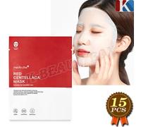 MEDICUBE Red Centellaca Mask 25g x 15pz Fogli Maschera Viso Maschera Lenitiva...