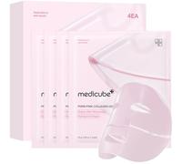 Medicube PDRN Pink Maschera rassodante con collagene e DNA sodico, 4 pezzi