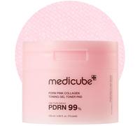 medicube Salmon DNA PDRN Pink Collagen Jelly Pad - Pad tonici in gel con Niacinamide, Madecassoside e Retinolo - Lenitivi e illuminanti - 70 pad