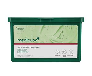MEDICUBE Super Cica Daily Quick Mask - Maschera lenitiva in tessuto pe