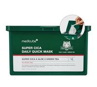 Medicube Super Cica Fast Daily Face Mask (30 fogli) - Maschera viso lenitiva e idratante per 60 secondi con 88% Cica, raffreddamento istantaneo e idratante - 1