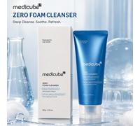Medicube Zero Foam Cleanser 120g Skincare Coreana, Detergente Viso Schiumoso Detersione Profonda, Detergente Viso Cura dei Pori con Estratti Botanici, Detergente Viso Quotidiano Rinfrescante
