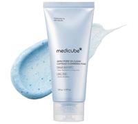 medicube Zero Pore Clear Blue Capsule Cleanser 120 g - AHA/BHA/PHA per pori, punti neri e texture - Detersione delicata quotidiana