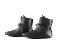 Medieval Cosplay Boots - 1 Paio di Scarpe medievali retrò PU Stivali di Cuoio - Steampunk PU Cuoio Cavaliere Stivali,Bianca,47