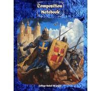 Medieval Crusades Knights Protecting The Castle Cover Composition Notebook: Historical Style Cover with 110 Pages College Ruled for Home and Work, School, College, University