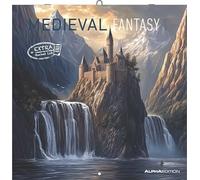 Medieval Fantasy 2026 - Broschürenkalender 30x30 cm (30x60 geöffnet) - Kalender mit Platz für Notizen - Medieval Fantasy - Bildkalender - Planer