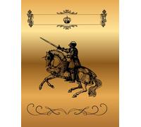 Medieval Knight Gold Edition Accounting Ledger: Large Budget Tracker for Small Business and Personal Finance, 8.5 x 11 Income and Expense Log Book with Premium Cream Paper