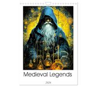 Medieval Legends (Wall Calendar 2026 DIN A4 portrait), CALVENDO 12 Month Wall Calendar: Embark on a captivating journey through time with Medieval ... knights, dragons and mystical realms.