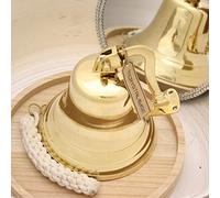 Medieval Replicas 7 " Pieno Ottone Barca Campana con Staffa - Campanello