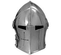 Medieval Replicas Medival Barbuta Casco Cavalieri Templari Crusader Armatura Casco (Acciaio)
