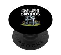 Medieval Times Mi è stato detto che ci sarebbero state spade PopSockets PopGrip Adesivo