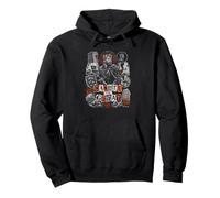 Medieval Viking King Canute Il Grande sovrano Felpa con Cappuccio