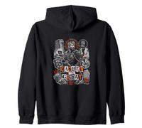 Medieval Viking King Canute Il Grande sovrano Felpa con Cappuccio