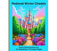 Medieval Winter Citadels: Frosty Stone Fortress Art for Relaxation, 73 Unique Pages