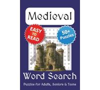 Medieval Word Search Puzzle Book: Medieval Themed Word Searches with Easy to Read Print | 6x9 inches, 110 pages | 50+ Puzzles