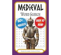 Medieval Word Search Puzzle Book: Word Searches with Easy to Read Print about Medieval Times, Knights, and More | 6x9 inches, 110 pages | 50+ Puzzles ... Gift for Vacations, Holidays, and Free Times