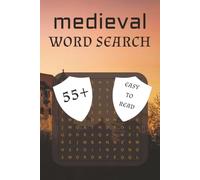medieval word search: Word Searches With Easy to Read Print About medieval life, medieval terms, medieval religion, & Fun Facts and more | ... for Gifts, Vacations, Holidays