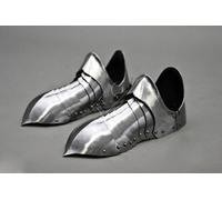 Medievale Acciaio Armor Scarpe ~ Funzionale Armatura Larp Templar Knight Warrior