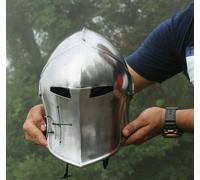 Medievale Barbuta Casco Cavaliere Templare Crusader Armatura Halloween Sca Larp