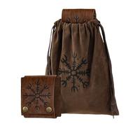 medievale - Borsa da viaggio vintage, regolabile con chiusura resistente | per festival escursionismo corsa escursionismo avventura concerto viaggi campeggio all'aperto