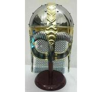 Medievale Crusader Viking Casco Anticato Riproduzione Knight Armor handmade