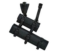 Medievale Doppia Spada Fodero Fodero Pu Cintura in Pelle Appendiabiti Vintage Pugnale Porta Rana per Uomo Larp Accessorio per Costume da Cavaliere, Stile Medievale (Nero)