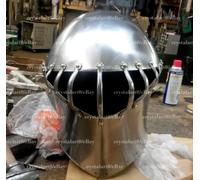 Medievale Giostra Casco Griglia Design Knight Fatto Da 18 Controllo Metallo