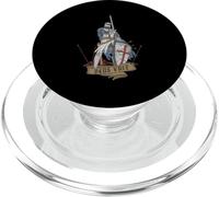 Medievale Guerriero Santo Cavaliere Templare Deus Vult Vintage PopSockets PopGrip per MagSafe