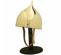 Medievale Knight Saladin's Casco Armor Viking Casco Puro Ottone Norreno Casco