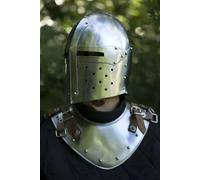Medievale Polish Sugar Loaf Casco Knight Warrior Great Casco Con Gorgiera