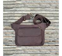 Medievale PU Leather Utility Hip Waist Belt Bag Gamba Borse per Le Donne Fanny Pack Viaggi All'aperto Multi-Strato Vintage Regolabile,Marrone