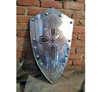 Medievale Riscaldamento Shield Larp Waster 18G Battle Pronto Templar Armor Metal