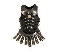 Medievale Romano Torace Armatura Cavaliere Nero Gotico Muscolo Giacca Ferro Acciaio Pettorale Corazza romana LARP Guerriero Pettorale Armatura piastra petto costume cosplay Halloween