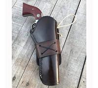 Medievale Steampunk Nascosto Revolver Holster, Western Cowboy Pistol Gun Holder Cintura Accessorio Costume Puntelli di Halloween, Pelletteria Vintage, Regali di Festa