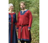 Medievale Tunica Vallentin, Rosso/Blu