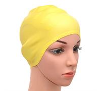 Medifier - Cuffia da nuoto in silicone a prova di guerra per Aldult, per uomini e donne, colore: Giallo