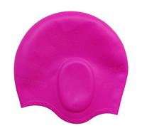 Medifier - Cuffia da nuoto in silicone a prova di guerra per Aldult, per uomini e donne, colore: Rosso rosa