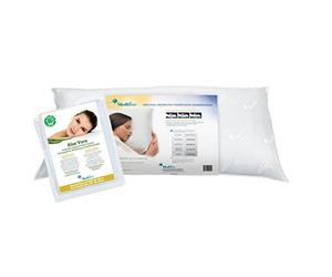 Mediflow 5228 Cuscino ad Acqua con Aloe Vera Attiva, Originale, Imbottitura in Fibra, Cotone, Bianco, 40 x 80