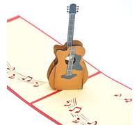 Medigy Biglietti d'auguri pop-up 3D per la maggior parte delle Occastions (chitarra)