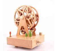 Medigy Carillon in Legno massello Scatole Musicali in Legno Carillon per giostra Regali di Compleanno per Bambini Toddle Ferris Wheel Design