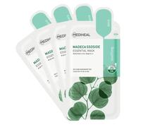 Mediheal Best Essential Mask Idratante Idratante Calmante Sollevamento Lenitivo (Madecassoside Confezione da 4 pezzi)