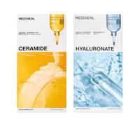 Mediheal - Ceramide Essential Mask - 10pcs & Hyaluronate Essential Mask Sheet - 10pcs Set