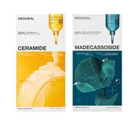 Mediheal - Ceramide Essential Mask - 10pcs & Madecassoside Essential Mask - 10pcs Set